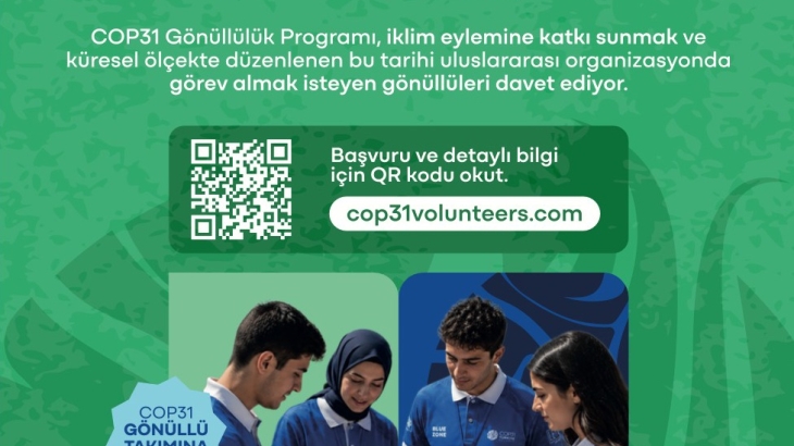 COP31 Gönüllülük Programı İçin Başvurular Başladı